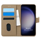 Microsonic Samsung Galaxy S23 Plus Kılıf Fabric Book Wallet Gold