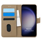 Microsonic Samsung Galaxy S23 Plus Kılıf Fabric Book Wallet Gold