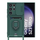 Microsonic Samsung Galaxy S23 Ultra Kılıf Multifunction Silicone Yeşil