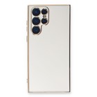 Microsonic Samsung Galaxy S23 Ultra Kılıf Olive Plated Beyaz