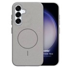 Microsonic Samsung Galaxy S24 Plus Kılıf MagLeather Pro Gri