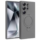Microsonic Samsung Galaxy S24 Ultra Kılıf Aura Stant MagSafe Gri