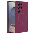 Microsonic Samsung Galaxy S25 Ultra Kılıf Zeno MagSafe Mürdüm