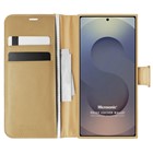 Microsonic Samsung Galaxy S25 Ultra Kılıf Delux Leather Wallet Gold