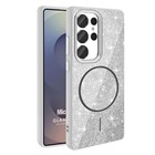 Microsonic Samsung Galaxy S25 Ultra Kılıf GlamGrip Luxe Gümüş