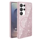 Microsonic Samsung Galaxy S25 Ultra Kılıf GlamGrip Luxe Pembe