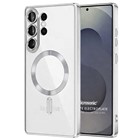 Microsonic Samsung Galaxy S26 Ultra Kılıf MagSafe Luxury Electroplate Gümüş