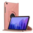 Microsonic Samsung Galaxy Tab A7 T500 Kılıf 360 Rotating Stand Deri Rose Gold