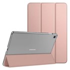 Microsonic Samsung Galaxy Tab A7 T500 Kılıf Slim Translucent Back Smart Cover Rose Gold