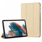 Microsonic Samsung Galaxy Tab A8 X200 Kılıf Slim Translucent Back Smart Cover Gold