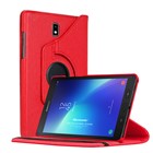 Microsonic Samsung Galaxy Tab Active2 T390 Kılıf 360 Rotating Stand Deri Kırmızı