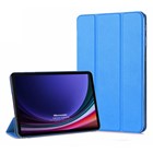 Microsonic Samsung Galaxy Tab S9 X710 Kılıf Slim Translucent Back Smart Cover Mavi