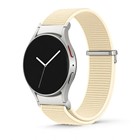 Microsonic Samsung Galaxy Watch 8 Classic 46mm Kordon FlexWeave Kumaş Bej