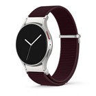 Microsonic Samsung Galaxy Watch 8 Classic 46mm Kordon FlexWeave Kumaş Mürdüm