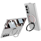 Microsonic Samsung Galaxy Z Fold 8 Ultra Kılıf Ring Stand Gümüş