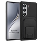 Microsonic TECNO Camon 40 Pro Kılıf PocketPro Litchi Siyah