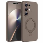 Microsonic TECNO Camon 50 Pro Kılıf Aura Stant MagSafe Kahverengi