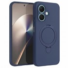 Microsonic TECNO Spark Go 2 Kılıf Aura Stant MagSafe Lacivert