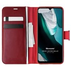 Microsonic Vivo V20e Kılıf Delux Leather Wallet Kırmızı