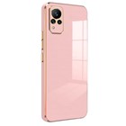 Microsonic Vivo V21 Kılıf Olive Plated Pembe