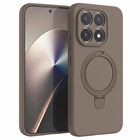Microsonic Xiaomi 15T Kılıf Aura Stant MagSafe Kahverengi