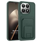 Microsonic Xiaomi 15T Kılıf PocketPro Litchi Koyu Yeşil