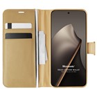 Microsonic Xiaomi 15T Pro Kılıf Delux Leather Wallet Gold
