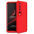 Microsonic Xiaomi Mi 10 Kılıf Double Dip 360 Protective Kırmızı