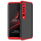 Microsonic Xiaomi Mi 10 Pro Kılıf Double Dip 360 Protective Siyah Kırmızı