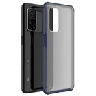 Microsonic Xiaomi Mi 10T Kılıf Frosted Frame Lacivert