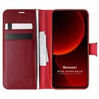 Microsonic Xiaomi Mi 13T Pro Kılıf Delux Leather Wallet Kırmızı