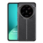 Microsonic Xiaomi Mi 14 Ultra Kılıf Deri Dokulu Silikon Siyah