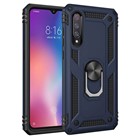 Microsonic Xiaomi Mi 9 Kılıf Military Ring Holder Lacivert