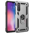 Microsonic Xiaomi Mi 9 SE Kılıf Military Ring Holder Gümüş