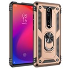 Microsonic Xiaomi Mi 9T Kılıf Military Ring Holder Gold