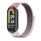 Microsonic Xiaomi Mi Band 8 Hasırlı Kordon Woven Sport Loop Rose Gold