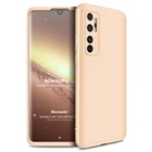 Microsonic Xiaomi Mi Note 10 Lite Kılıf Double Dip 360 Protective Gold