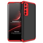 Microsonic Xiaomi Mi Note 10 Lite Kılıf Double Dip 360 Protective Siyah Kırmızı