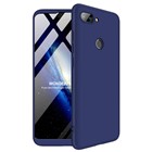 Microsonic Xiaomi Mi 8 Lite Kılıf Double Dip 360 Protective Lacivert