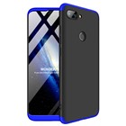 Microsonic Xiaomi Mi 8 Lite Kılıf Double Dip 360 Protective Siyah Mavi