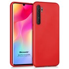 Microsonic Matte Silicone Xiaomi Mi Note 10 Lite Kılıf Kırmızı