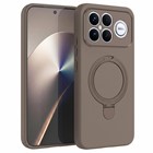 Microsonic Xiaomi Poco F8 Ultra Kılıf Aura Stant MagSafe Kahverengi