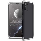 Microsonic Xiaomi Poco M3 Kılıf Double Dip 360 Protective Siyah Gri