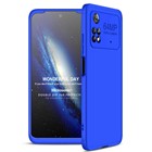 Microsonic Xiaomi Poco M4 Pro 4G Kılıf Double Dip 360 Protective Mavi