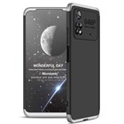 Microsonic Xiaomi Poco M4 Pro 4G Kılıf Double Dip 360 Protective Siyah Gri