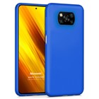 Microsonic Matte Silicone Xiaomi Poco X3 Pro Kılıf Mavi