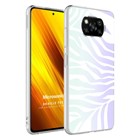 Microsonic Xiaomi Poco X3 Pro Braille Feel Desenli Kılıf Zebra