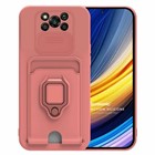 Microsonic Xiaomi Poco X3 Pro Kılıf Multifunction Silicone Pembe