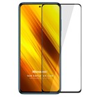 Microsonic Xiaomi Poco X3 NFC Tam Kaplayan Temperli Cam Ekran Koruyucu Siyah