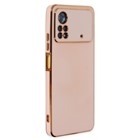 Microsonic Xiaomi Poco X4 Pro 5G Kılıf Olive Plated Pembe